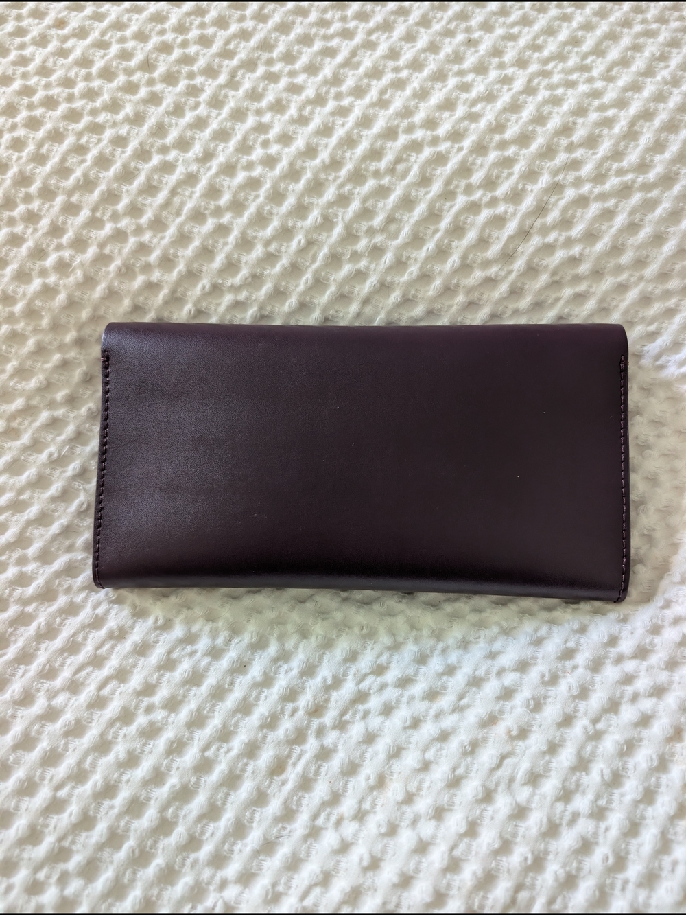 kate spade Plum Leather Flap Wallet with Metal Logo - Picture 6 of 6